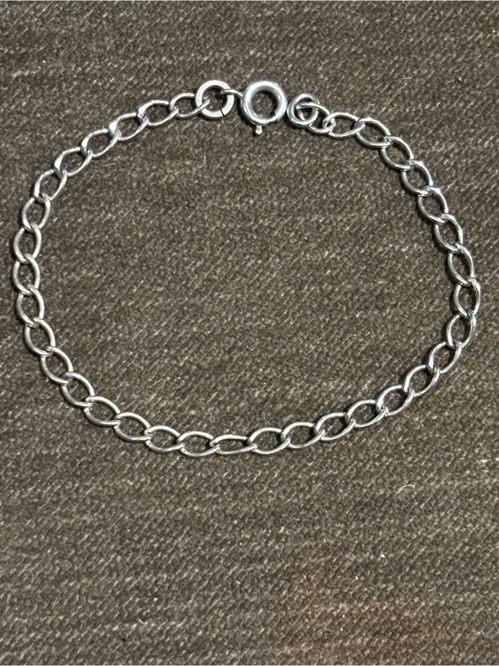 Sterling Silver Fine Jewelry Chain Link Charm Bracelet Vintage